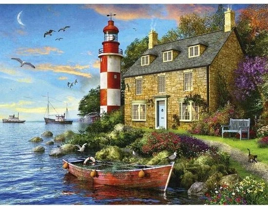 Jumbo Premium Collection Puzzel Huis Van De Vuurtorenwachter - Legpuzzel - 950 Stukjes 5 Jumbo Premium Collection Puzzel Huis Van De Vuurtorenwachter - Legpuzzel - 950 Stukjes - Afbeelding 5