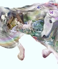 Sunsout Vormenpuzzel 1000 Alixandra Mulfins Mystical Unicorn