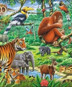 Larsen Legpuzzel Maxi Jungle Junior Karton 20 Stukjes