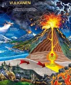 Larsen Legpuzzel Maxi Vulkanen 70 Stukjes