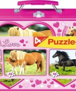 Schmidt Puzzel Box Paarden