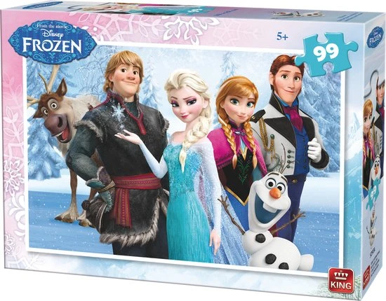 King Disney Puzzle Frozen 99 Stukjes 3 King Disney Puzzle Frozen 99 Stukjes - Afbeelding 3