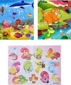 Sorprese Puzzel – 3 Paar – Kinderpuzzel – 40 Stukjes – Leerzame Puzzels - Sinterklaas - Cadeau