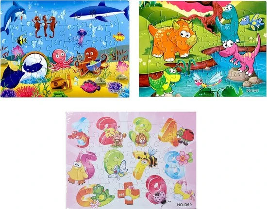 Sorprese Puzzel – 3 Paar – Kinderpuzzel – 40 Stukjes – Leerzame Puzzels - Sinterklaas - Cadeau 1 Sorprese Puzzel – 3 Paar – Kinderpuzzel – 40 Stukjes – Leerzame Puzzels - Sinterklaas - Cadeau