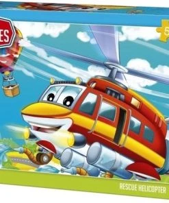King Kinderpuzzel Rescue Helicopter 50 Stuks 24,5 X 17 Cm