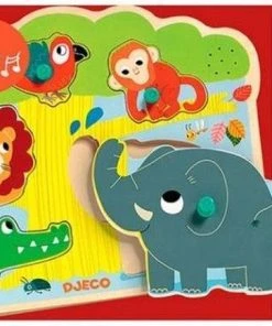Djeco Geluidenpuzzel - De Zoo - 5 Stukjes 7 Djeco Geluidenpuzzel - De Zoo - 5 Stukjes -Goedkope puzzels winkel 550x434 2