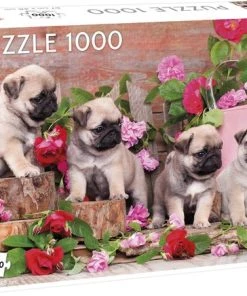Tactic Puzzel Puppy Pugs 1000 Stukjes