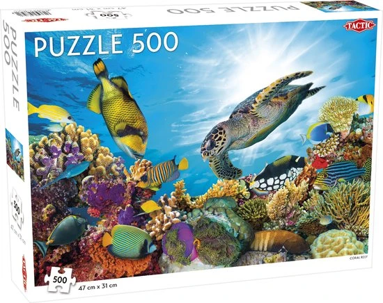 Tactic Puzzel Animals: Coral Reef - 500 Stukjes 1 Tactic Puzzel Animals: Coral Reef - 500 Stukjes