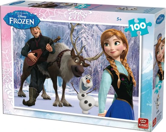 King Disney Puzzle Frozen 99 Stukjes 2 King Disney Puzzle Frozen 99 Stukjes - Afbeelding 2