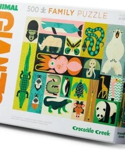 Crocodile Creek Familie Puzzel 2-in-1 Animal Giants - 500st