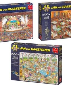 Jan Van Haasteren - 3 Stuks - Eurovisie Songfestival 1000 Stukjes & Darts 1000 Stukjes & Taarten Toernooi 1500 Stukjes -Goedkope puzzels winkel 550x448 3