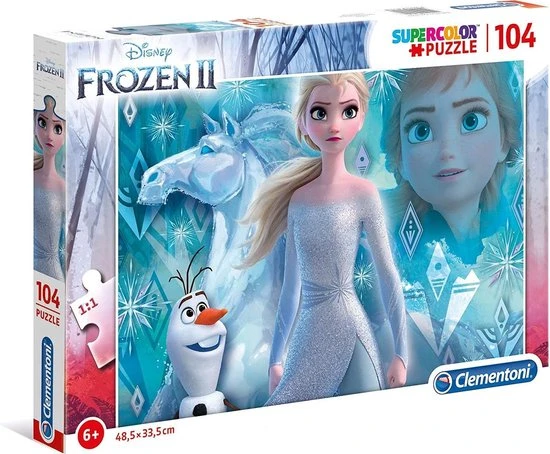 Clementoni Legpuzzel Supercolor Frozen 104 Stukjes 1 Clementoni Legpuzzel Supercolor Frozen 104 Stukjes