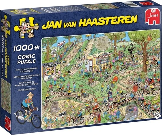 Merkloos Jan Van Haasteren - Veldrijden & Nijntje & Kunstmarkt - Alle 1000 Stukjes 2 Merkloos Jan Van Haasteren - Veldrijden & Nijntje & Kunstmarkt - Alle 1000 Stukjes - Afbeelding 2