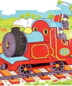 Bigjigs 9 Piece Tray Puzzle - Train -Goedkope puzzels winkel 550x461 7