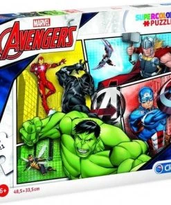 Clementoni Legpuzzel - Supercolor Puzzel Collectie - Avengers - 104 Stukjes, Puzzels Kinderen