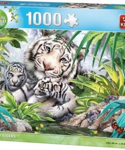 Vegaoo King Puzzel 1000 Stukjes (68 X 49 Cm) - Siberische Tijger - Legpuzzel - Dieren