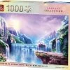 King Puzzel 1000 Stukjes (68 X 49 Cm) - Mountain With Waterfalls - Legpuzzel Fantasy