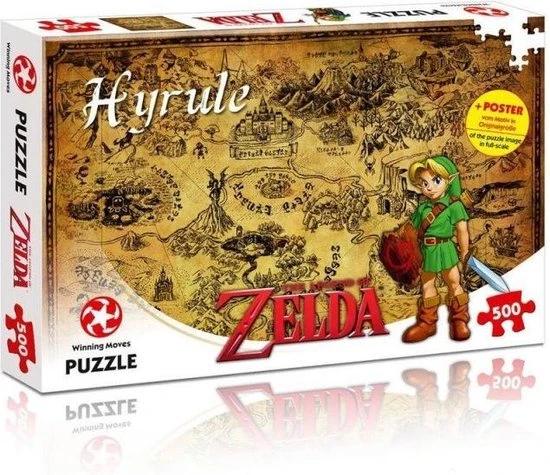 Winning Moves ZELDA - Puzzle 500 Pces - Hyrule 2 Winning Moves ZELDA - Puzzle 500 Pces - Hyrule - Afbeelding 2