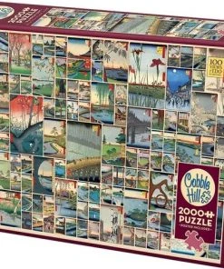 Cobble Hill Legpuzzel 2000 - Uitzichten Op Edo In Japan