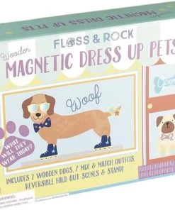 Floss & Rock Magnetische Aankleed Huisdieren 37 Stukjes