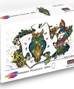Eureka 2D RainboWooden Houten Legpuzzel Uil - 137 Stukjes -Goedkope puzzels winkel 550x485 4
