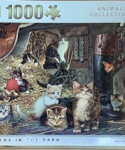 King Puzzel 1000 Stukjes - Puzzel Volwassenen - Katten Puzzel - 68x49 Cm