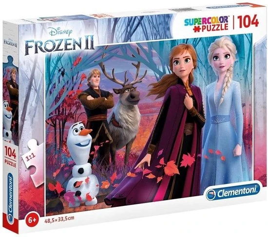 Disney Clementoni Legpuzzel Frozen 2 Junior Karton 104 Stukjes 2 Disney Clementoni Legpuzzel Frozen 2 Junior Karton 104 Stukjes - Afbeelding 2