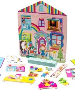 Floss & Rock Magnetisch Speelhuis, Regenboog Fee - 28,5 X 23 X 6 Cm 9 Floss & Rock Magnetisch Speelhuis, Regenboog Fee - 28,5 X 23 X 6 Cm -Goedkope puzzels winkel 550x493 10