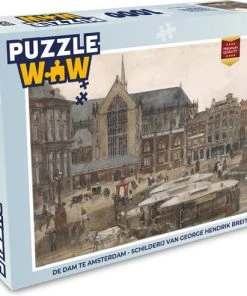 PuzzleWow Puzzel De Dam Te Amsterdam - Schilderij Van George Hendrik Breitner - Legpuzzel - Puzzel 1000 Stukjes Volwassenen - Sinterklaas Cadeautjes - Sinterklaas Voor Grote Kinderen