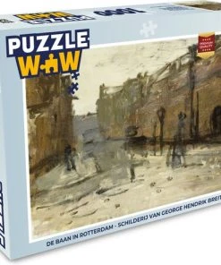PuzzleWow Puzzel De Baan In Rotterdam - Schilderij Van George Hendrik Breitner - Legpuzzel - Puzzel 1000 Stukjes Volwassenen - Sinterklaas Cadeautjes - Sinterklaas Voor Grote Kinderen