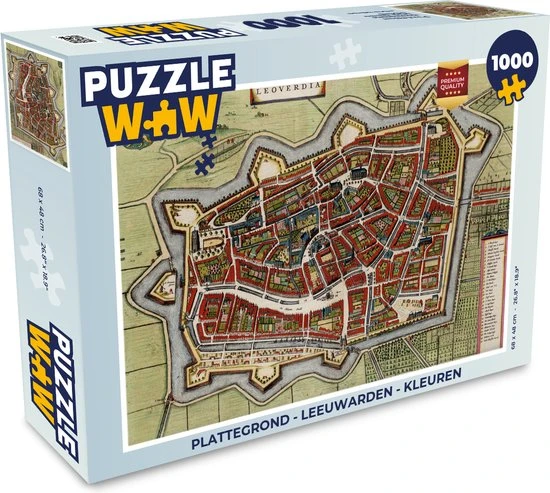 PuzzleWow Puzzel Plattegrond - Leeuwarden - Kleuren - Legpuzzel - Puzzel 1000 Stukjes Volwassenen - Stadskaart - Sinterklaas Cadeautjes - Sinterklaas Voor Grote Kinderen 1 PuzzleWow Puzzel Plattegrond - Leeuwarden - Kleuren - Legpuzzel - Puzzel 1000 Stukjes Volwassenen - Stadskaart - Sinterklaas Cadeautjes - Sinterklaas Voor Grote Kinderen