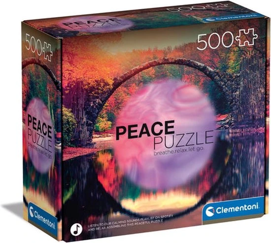 Clementoni Puzzels Voor Volwassenen - Peace Puzzle - Mindful Reflection, Legpuzzel 500 Stukjes, 14-99 Jaar - 35119 1 Clementoni Puzzels Voor Volwassenen - Peace Puzzle - Mindful Reflection, Legpuzzel 500 Stukjes, 14-99 Jaar - 35119