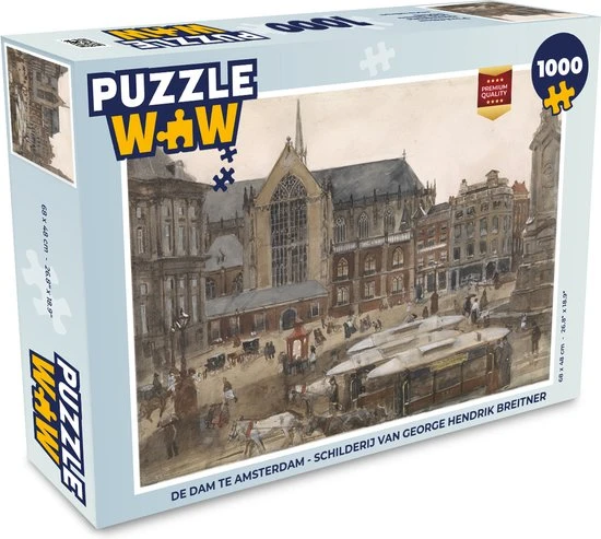 PuzzleWow Puzzel De Dam Te Amsterdam - Schilderij Van George Hendrik Breitner - Legpuzzel - Puzzel 1000 Stukjes Volwassenen - Sinterklaas Cadeautjes - Sinterklaas Voor Grote Kinderen 1 PuzzleWow Puzzel De Dam Te Amsterdam - Schilderij Van George Hendrik Breitner - Legpuzzel - Puzzel 1000 Stukjes Volwassenen - Sinterklaas Cadeautjes - Sinterklaas Voor Grote Kinderen