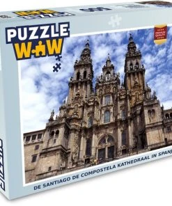 PuzzleWow Puzzel De Santiago De Compostela Kathedraal In Spanje - Legpuzzel - Puzzel 500 Stukjes - Sinterklaas Cadeautjes - Sinterklaas Voor Grote Kinderen