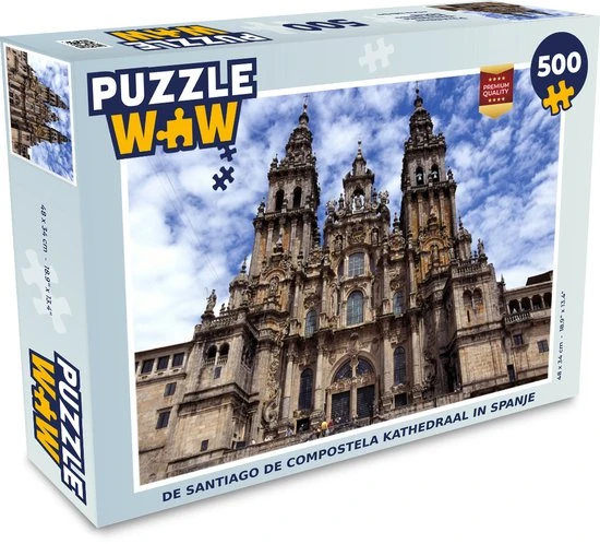 PuzzleWow Puzzel De Santiago De Compostela Kathedraal In Spanje - Legpuzzel - Puzzel 500 Stukjes - Sinterklaas Cadeautjes - Sinterklaas Voor Grote Kinderen 1 PuzzleWow Puzzel De Santiago De Compostela Kathedraal In Spanje - Legpuzzel - Puzzel 500 Stukjes - Sinterklaas Cadeautjes - Sinterklaas Voor Grote Kinderen