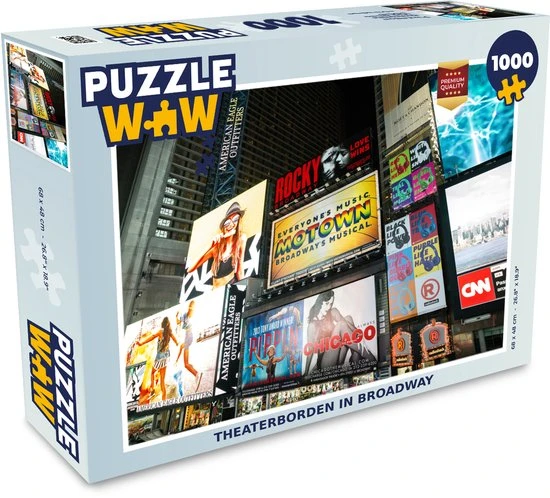 PuzzleWow Puzzel Reclameborden - New York - Amerika - Legpuzzel - Puzzel 1000 Stukjes Volwassenen - Sinterklaas Cadeautjes - Sinterklaas Voor Grote Kinderen 1 PuzzleWow Puzzel Reclameborden - New York - Amerika - Legpuzzel - Puzzel 1000 Stukjes Volwassenen - Sinterklaas Cadeautjes - Sinterklaas Voor Grote Kinderen