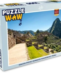 PuzzleWow Puzzel Machu Pichu Zonnige Namiddag Peru - Legpuzzel - Puzzel 1000 Stukjes Volwassenen - Sinterklaas Cadeautjes - Sinterklaas Voor Grote Kinderen