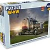 PuzzleWow Puzzel Vrachtwagen Rijdt Tijdens De Zonsondergang - Legpuzzel - Puzzel 1000 Stukjes Volwassenen - Sinterklaas Cadeautjes - Sinterklaas Voor Grote Kinderen
