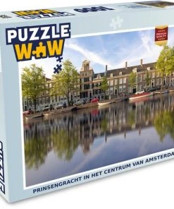 PuzzleWow Puzzel Prinsengracht In Het Centrum Van Amsterdam - Legpuzzel - Puzzel 1000 Stukjes Volwassenen - Sinterklaas Cadeautjes - Sinterklaas Voor Grote Kinderen