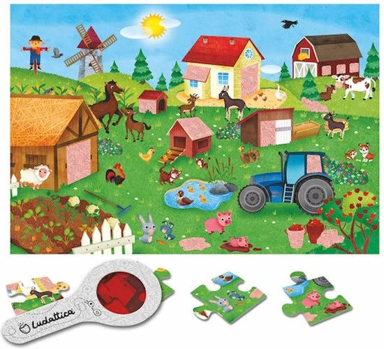 Ludattica - Ludattica Secret Puzzel De Boerderij 24 St 3 Ludattica - Ludattica Secret Puzzel De Boerderij 24 St - Afbeelding 3