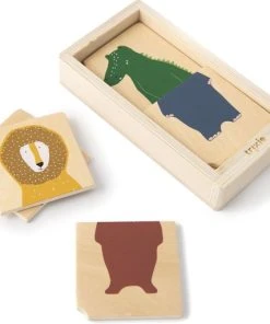 Trixie Houten Dieren Puzzel | Combinatiepuzzel | Speelgoed | Babypuzzel