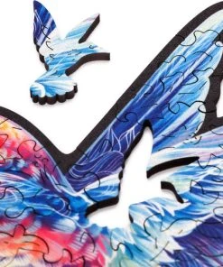 UNIDRAGON Houten Puzzel Dier - Ongrijpbare Kolibri - 300 Stukjes - King Size 48x37 Cm -Goedkope puzzels winkel 550x514 2