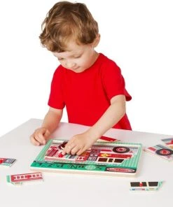 Melissa & Doug - Fire Engine - Legpuzzel Met Geluid -Goedkope puzzels winkel 550x517 1