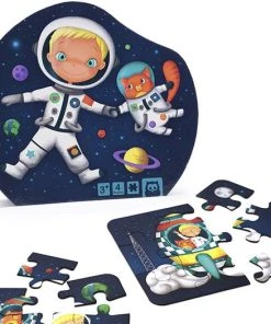 Eurekakids Puzzel 4 In 1 Astronaut - Vier Kinderpuzzels In Mooie Doos