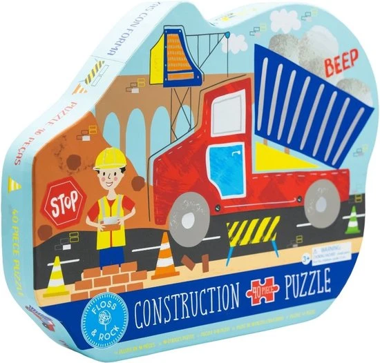 Floss & Rock Puzzel Bouw - 40 Stukjes - Ca. 63 X 65 Cm 1 Floss & Rock Puzzel Bouw - 40 Stukjes - Ca. 63 X 65 Cm