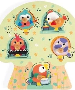 Janod Muziekpuzzel - Vogelfeest -Goedkope puzzels winkel 550x528 2