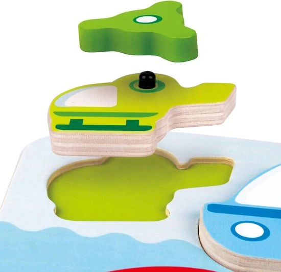 Hape Voertuigen Vormenpuzzel 2 Hape Voertuigen Vormenpuzzel - Afbeelding 2