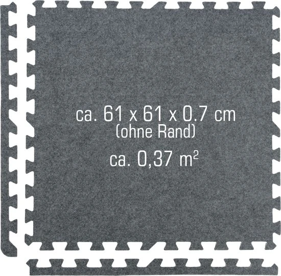 LittleTom Puzzelmat Kleur Grijs Tapijt 4 LittleTom Puzzelmat Kleur Grijs Tapijt - Afbeelding 4