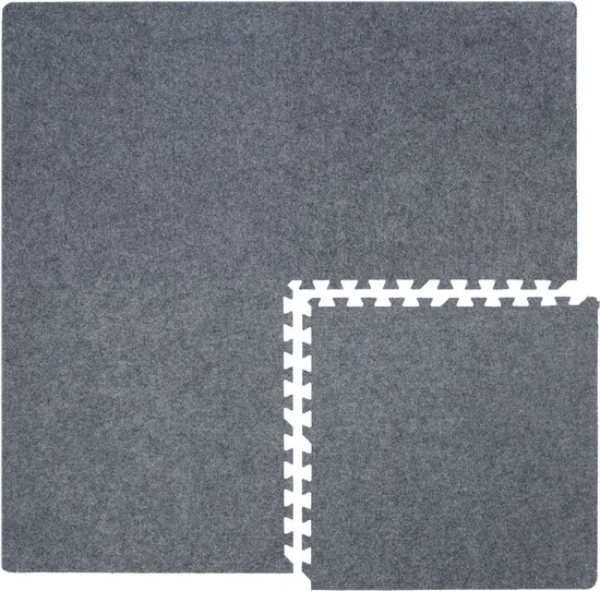 LittleTom Puzzelmat Kleur Grijs Tapijt 1 LittleTom Puzzelmat Kleur Grijs Tapijt