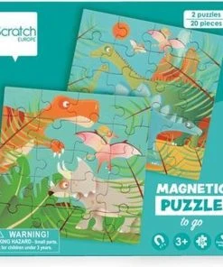 Scratch Magnetische Puzzel Dino - 40-delig - 2 Puzzels - Puzzelboek -Goedkope puzzels winkel 550x542